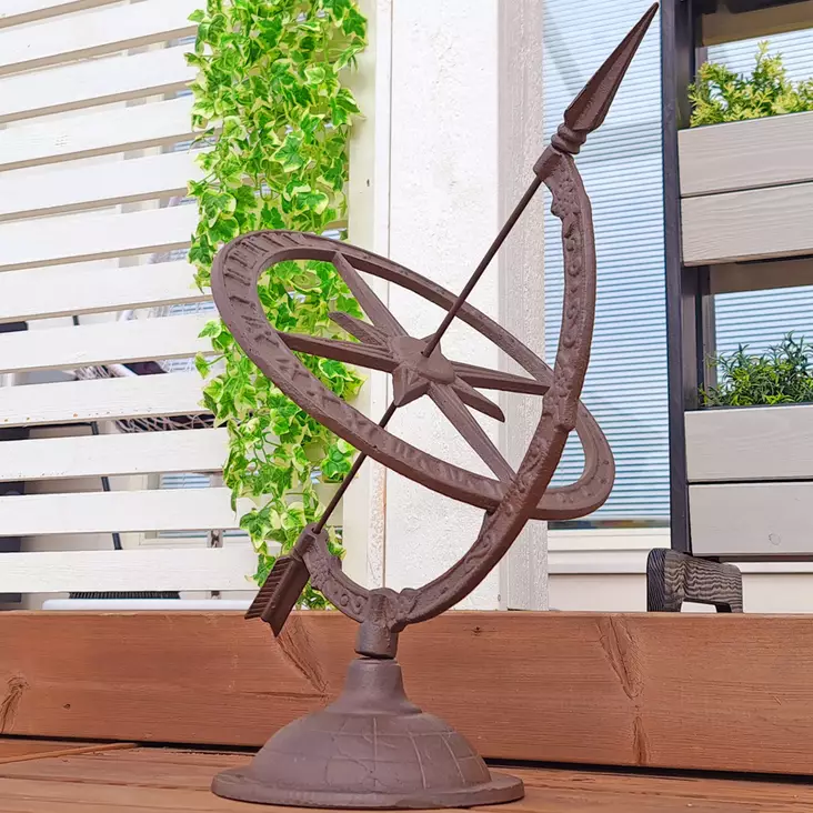 aurinkokello valurautaa - Terassin sisustus ja muut pihakoristeet - 8714982027536 - 1