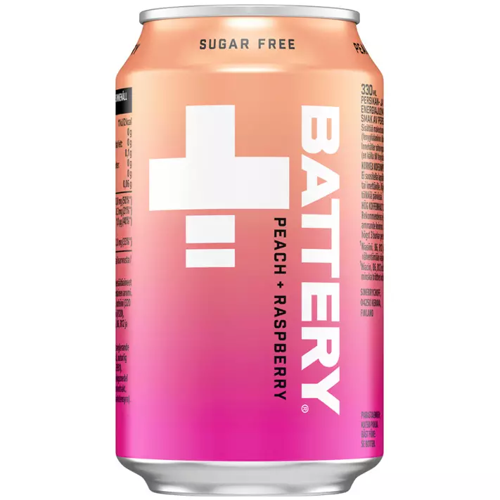 Battery peach rasberry - Energiajuomat - 6415600591416 - 1