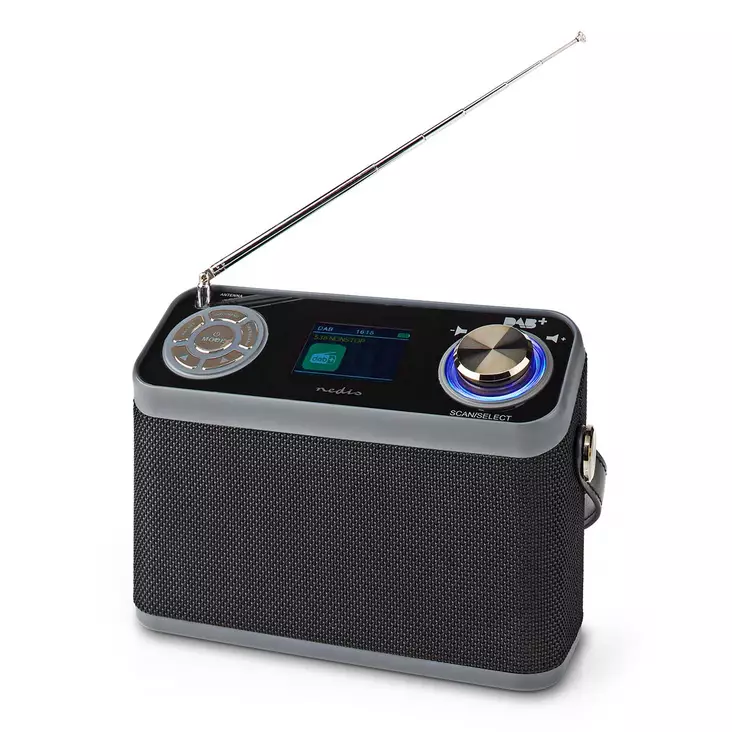 DAB+ Radio Pöytämalli Nedis 2.4" Musta - Stereot ja kelloradiot - 5412810411436 - 2