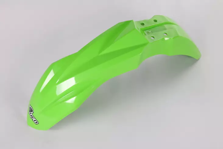 Etulokasuoja UFO KX250F KX450F Vihreä - Motocrosspyörien etulokasuojat - 8052135029656 - 2