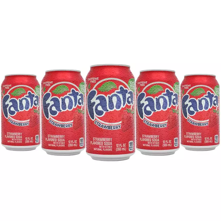 Fanta strawberry 355 ml hiilihapotettu juoma tukkupakkauksessa - Virvoitusjuomat - 64300540810166 - 1
