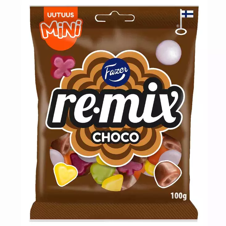 Fazer remix choco karkkipussi 100g - Karkkipussit  - 6416453049376 - 1
