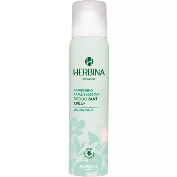 Vegaaninen alumiiniton herbina deodorantti omenankukan tuoksulla - Naisten deodorantit - 6414505198546 - 1