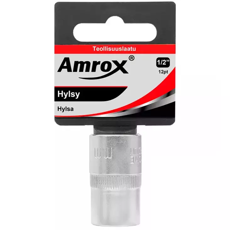 Amrox hylsy 1 2 tuumaa teollisuuslaatu lähikuva - Hylsyt ja konehylsyt - 6420286909066 - 1