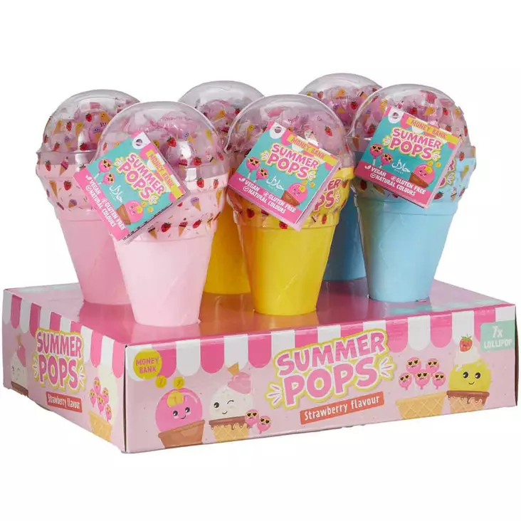 Ice cream pops tikkarit 70g jäätelönmuotoinen pakkaus - Karkkipussit - 8713305820946 - 1