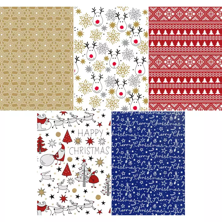 joulupaperi 5m 100cm lahjapaperi - Paketointi - 6410410106706 - 1