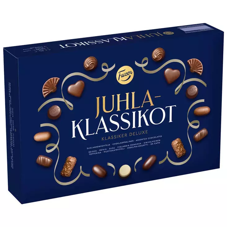 Fazer juhlaklassikot 380g konvehtirasia - Suklaalevyt ja konvehdit - 6416453026346 - 1