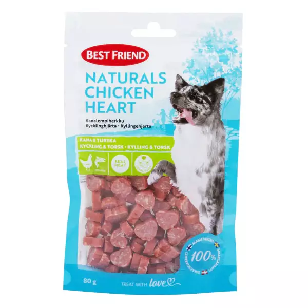 Best friend naturals kanalempiherkku 80g - Koiran makupalat ja herkut - 5700551172526 - 1