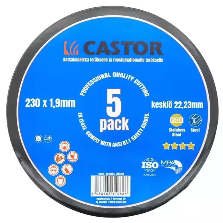 Metalli rosteri laikka 230 x 1,9mm - Kulmahiomakonelaikat 230mm - 6438168116686 - 1