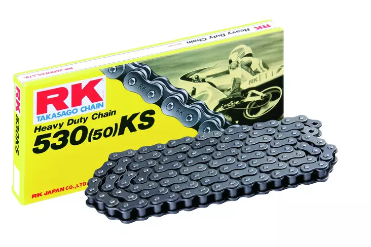 Ketju vahvistettu +CL RK 530KS jousilukolla - Crossin ja mopon ketjut - 4935531404156 - 1