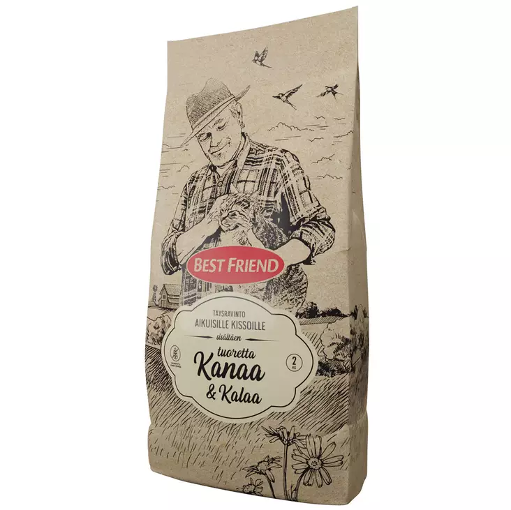 kissan kuivaruoka kana & kala raksu - Kissan kuivaruoka - 5700551211706 - 1