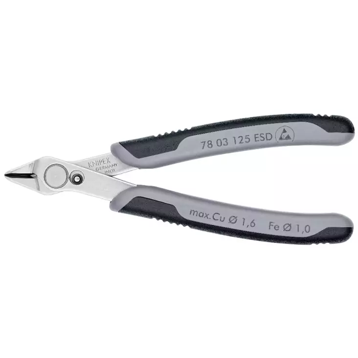 Knipex elektroniikkapihti 125mm esd - Sivuleikkurit - 4003773025146 - 1
