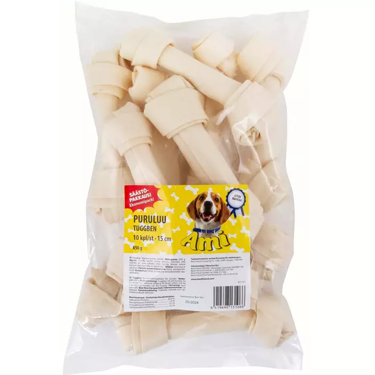 Ami koiran puruluu 10cm 15kpl - Koiran puruluut, purutikut ja pururullat - 6419698131066 - 1
