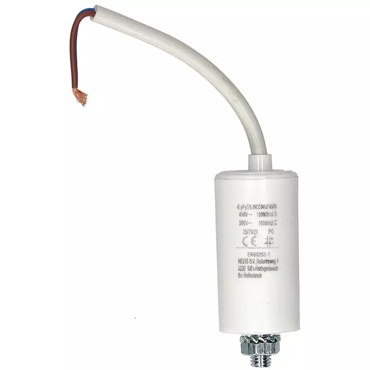 Kondensaattori 4uf 450v johdolla - Komponentit ja kondensaattorit - 5412810477296 - 1