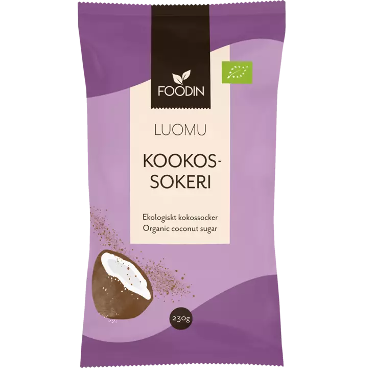 Kookossokeri foodin luomu - Mausteet ja öljyt - 6430055215946 - 1