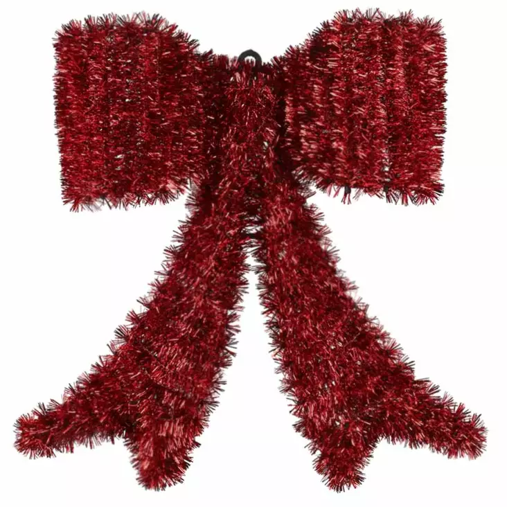 Punainen joulurusetti 41x42cm rusetti koriste - Joulukoristeet - 6410416576336 - 1
