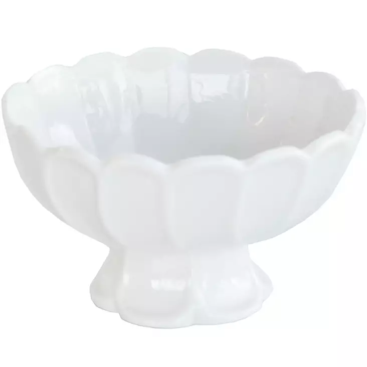 Valkoinen keramiikka tarjoilukulho finnmari - Koriste-esineet - 6416906876276 - 1