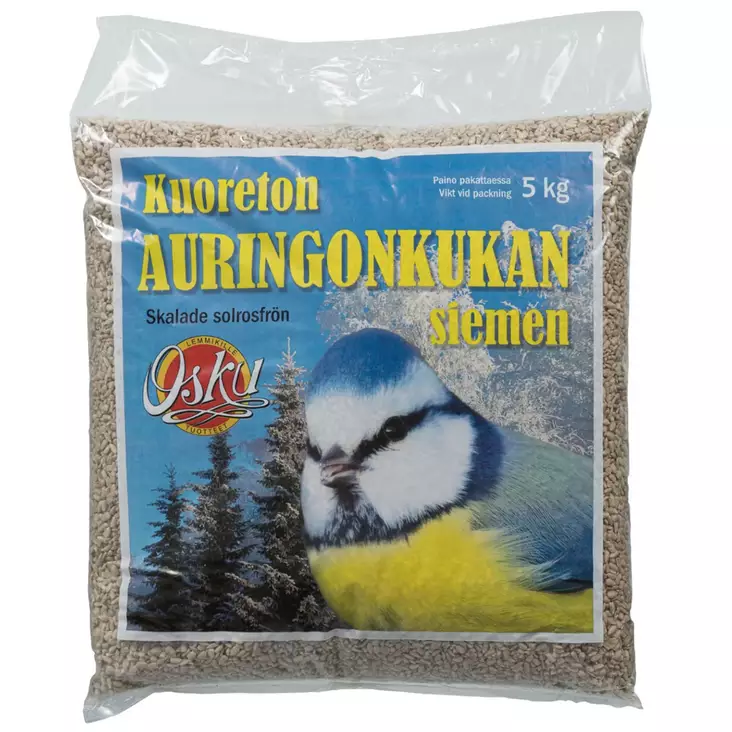 Auringonkukan siemen kuorittu 5kg - Auringonkukansiemenet ja siemenseokset - 6418333000446 - 1