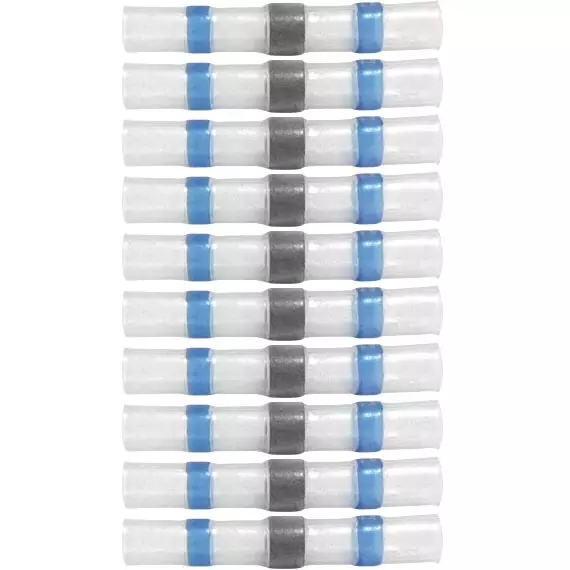 kutistejatkoliitin tinalla 1,5-2,5mm2 10kpl sininen - Kutistesukat ja yleistarvikkeet - 6438255200236 - 1