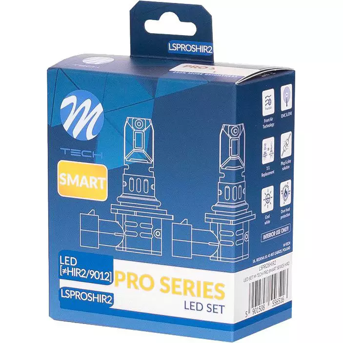 M tech pro smart hir2 led polttimopari - LED-polttimot ja LED-sarjat - 5901508556516 - 1