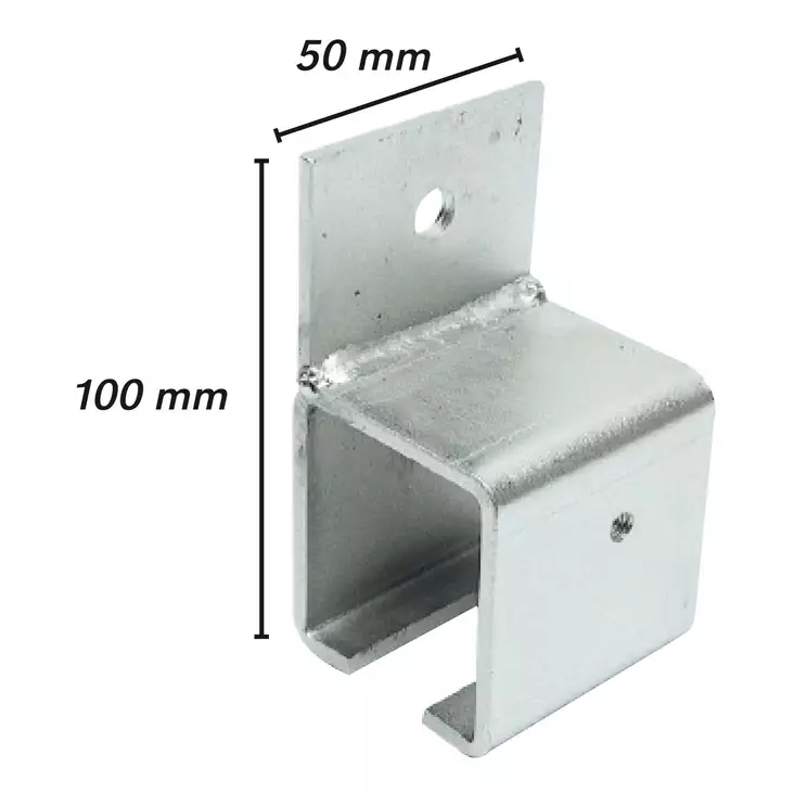 Liukuovikiskon kannatin seinä 41x41mm - Liukuovitarvikkeet - 6418914167506 - 1