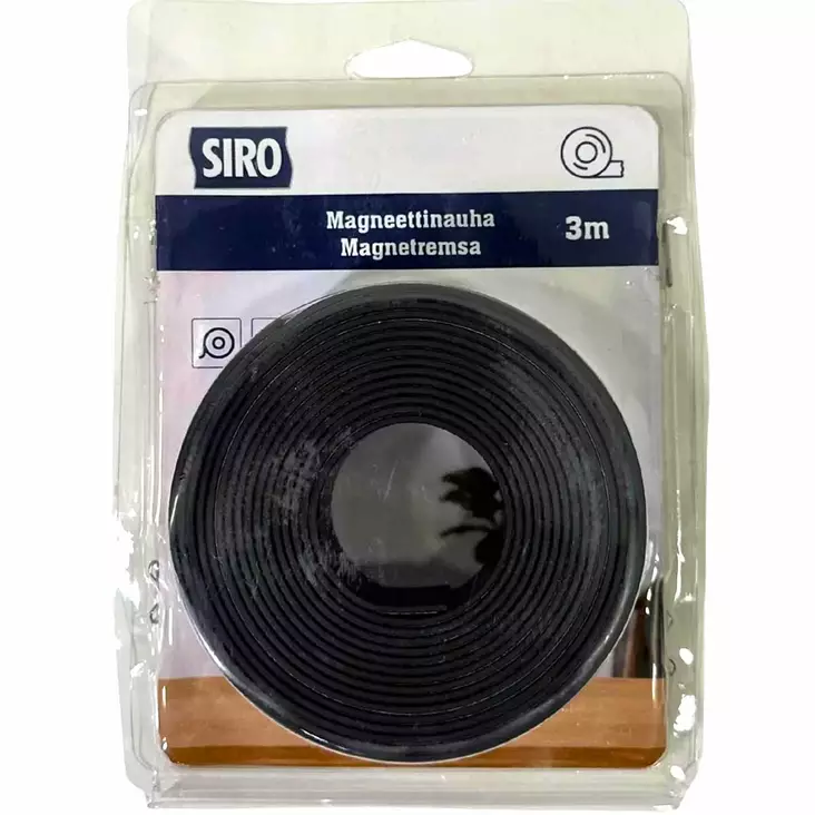 Magneettinauha 3m siro askarteluun ja kiinnityksiin - Magneettityökalut ja metallinpaljastimet - 6438168116396 - 1