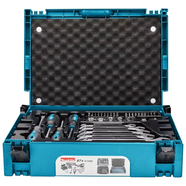 Makita työkalusarja e 11542 työkalusalkku - Työkalusarjat ja hylsysarjat - 088381583466 - 1