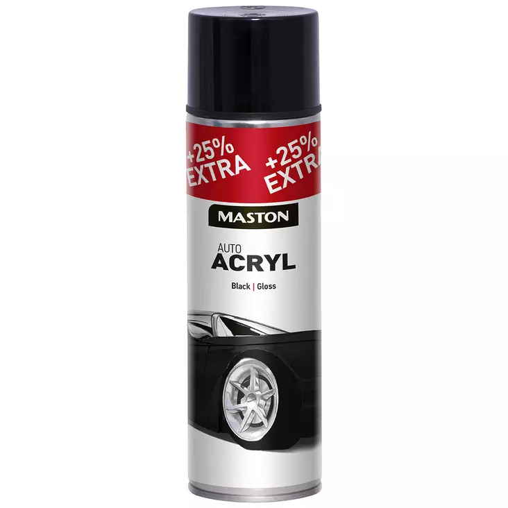 Automaali akryyli kiiltävä musta - Maalit ja spray-maalit - 6412490024956 - 1