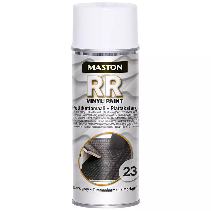 Tummanharmaa spraymaali peltikatto - Spraymaalit ja lakat - 6412494100236 - 1