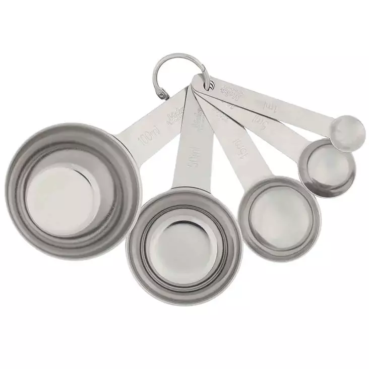 Desimitta ruostumattomasta teräksestä valmistettu mittasarja - Mittakannut ja mittalusikat - 6410416408866 - 1