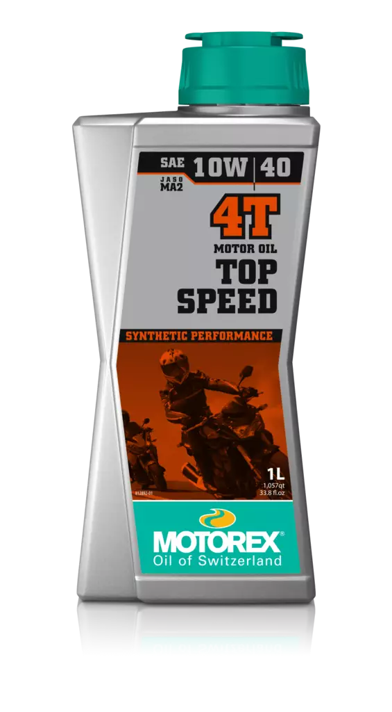 Moottoriöljy Motorex Top Speed 4T 10W/40 1 l - 4-tahti öljyt - 7611197116516 - 2