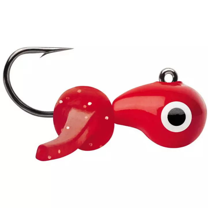 Mormuska hohtava punainen pilkintään - Jigipää pilkit - 043193146346 - 1