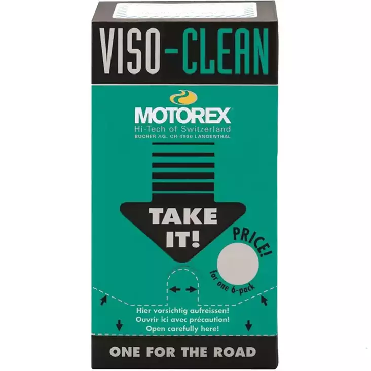 Motorex visiirinpuhdistus 6kpl märkä ja kuiva pyyhe - Spray puhdistus- ja voiteluaineet - 7611197900696 - 3