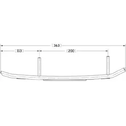 Ohjausrauta pari 4" Sno-X Ripper - Moottorikelkan ohjainraudat - 6438235113686 - 2