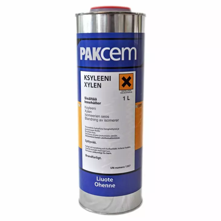 Pakla ksyleeni 1L - Ohentimet ja liuottimet - 6411690002016 - 2