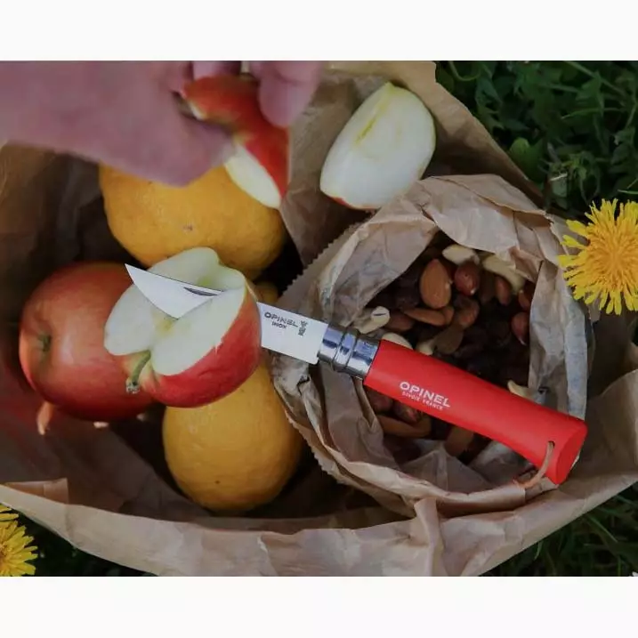 Opinel taittopuukko punainen N08 - Retkipuukot ja retkikirveet - 3123840017056 - 1