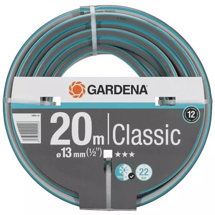 Gardena classic puutarhaletku 20m 13mm rullattuna, vihreä letku - Vesiletkut - 4078500002226 - 1