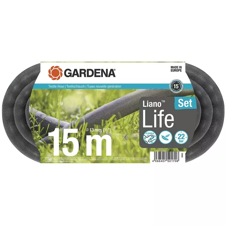 Gardena liano life puutarhaletkusarja 15m - Vesiletkut - 4066407501706 - 1