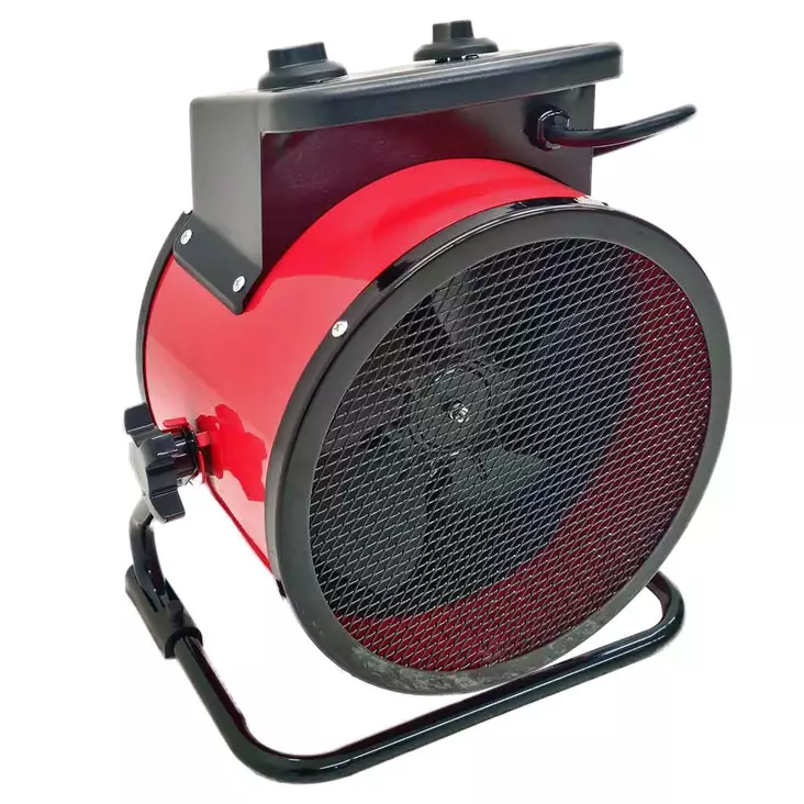 Lämpöpuhallin 3kw 230 v termostaatilla - Lämpöpuhaltimet ja rakennuslämmittimet - 6438168122076 - 1