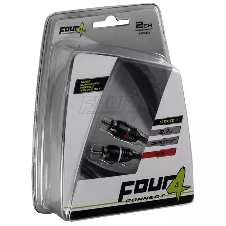 Rca kaapeli stage1 0,75m - Autohifi johtosarjat ja sulaketarvikkeet - 6430042123476 - 1