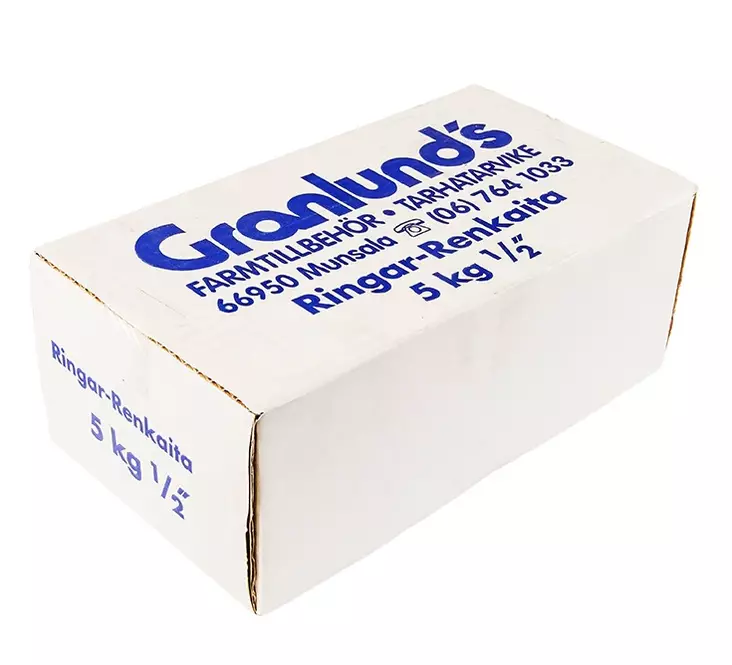 Renkaita 0,5 tuumaa 5kg - Aitaverkon kiinnitystarvikkeet - 6430063460246 - 1