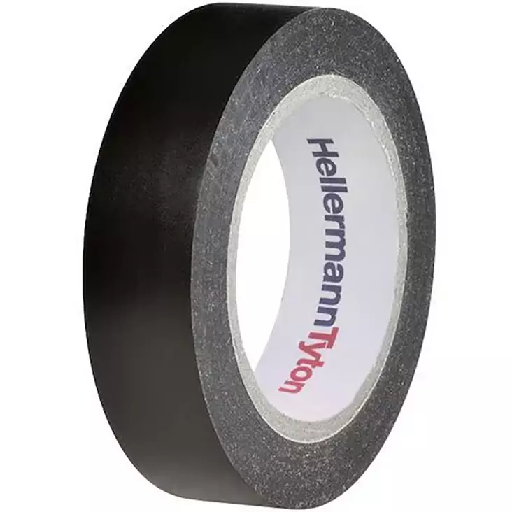 Musta hellermanntyton helatape flex 15 sähköteippi 10 m - Sähköteipit ja vulkanointiteipit - 4031026401676 - 1