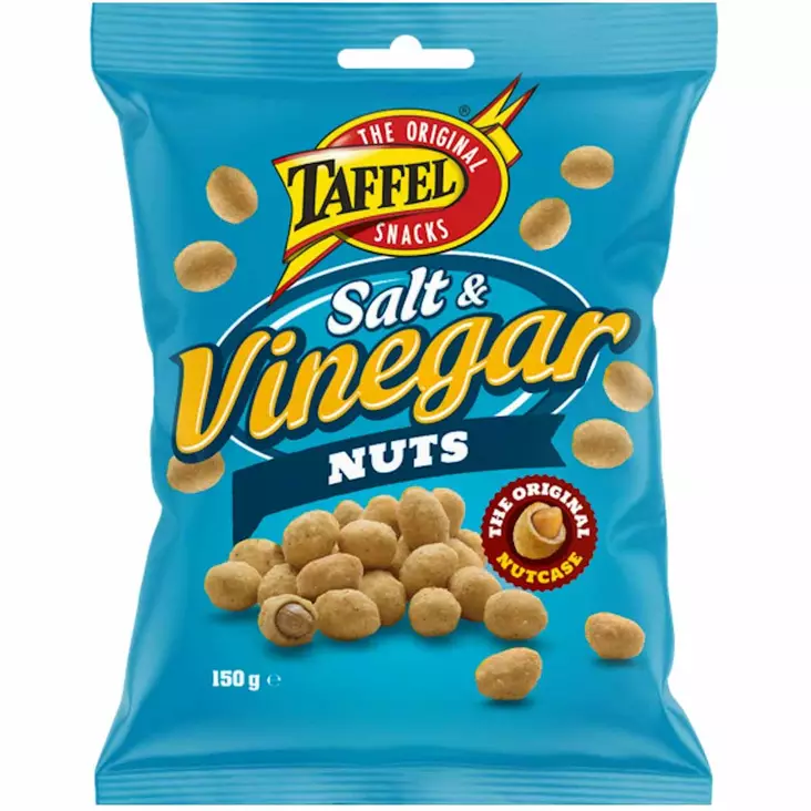 Taffel salt vinegar suolapähkinät - Keksit ja naposteltavat - 6410381092756 - 1