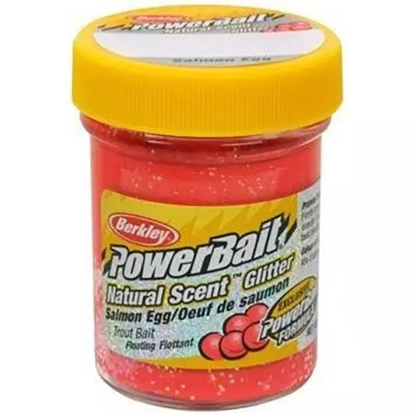 Powerbait natural scent salmon egg red glitter - Pilkkisyötit ja tahnat - 028632022566 - 1