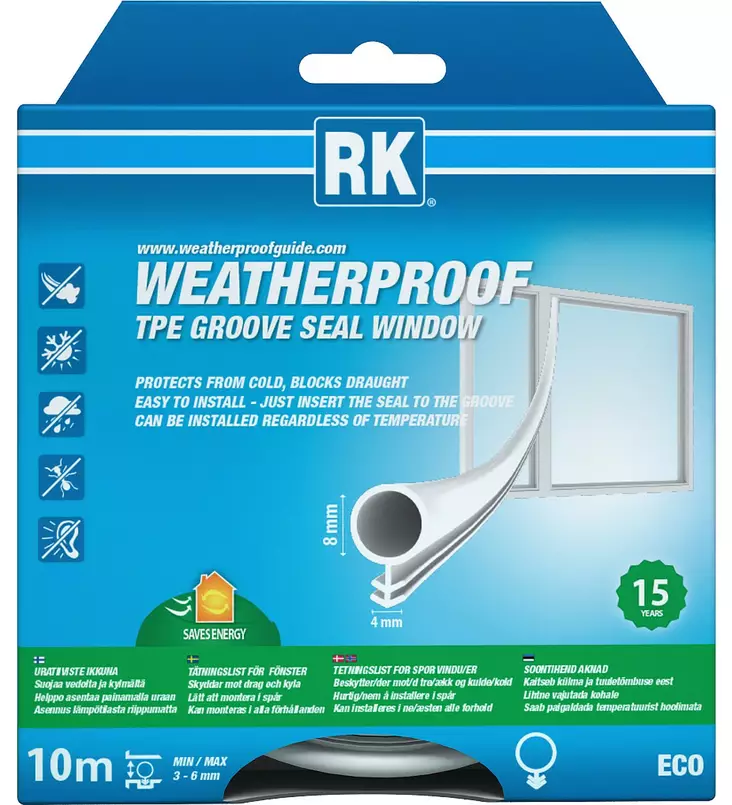 valkoinen ikkuna uratiiviste - Tiivisteet ja tiivistenauhat - 6418091340006 - 1