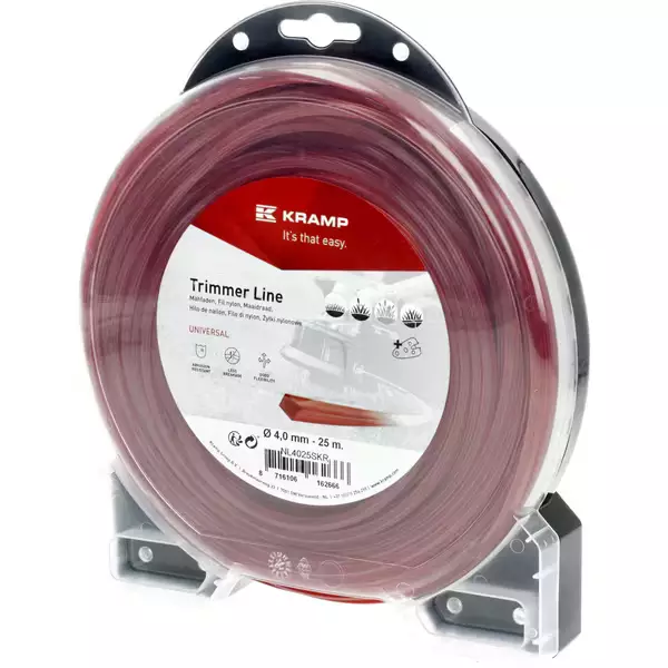 Trimmerin siima 4,0mm 25m neliö - Trimmerin siimat ja siimapäät - 8716106162666 - 1