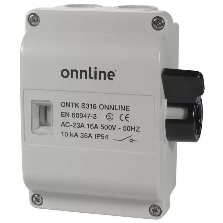 Turvakytkin 7,5kw ip54 - Sähkökeskustarvikkeet ja sulakkeet - 6410036141006 - 1