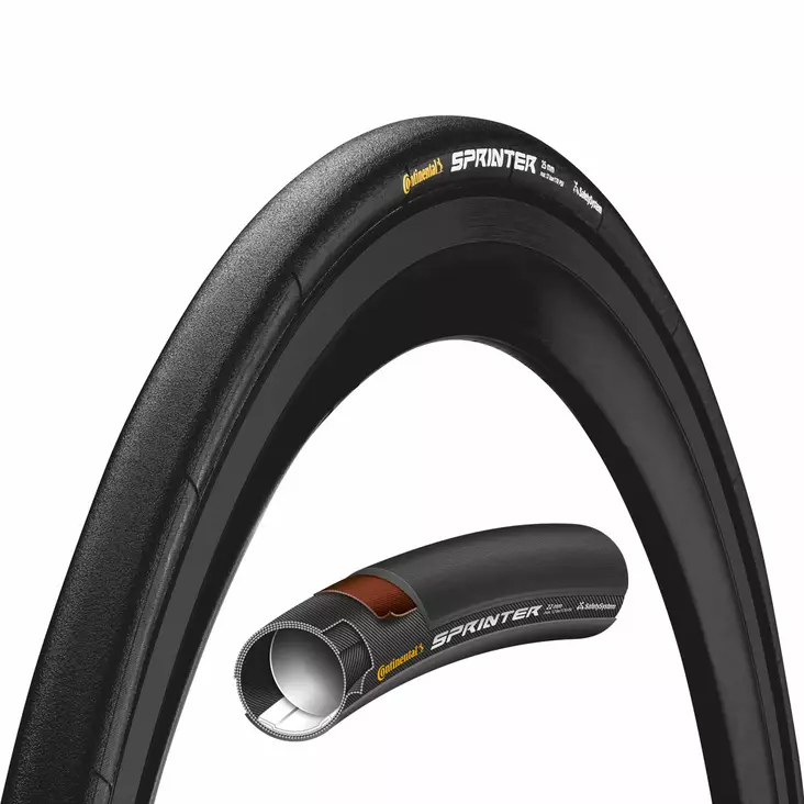 Ulkorengas 28" CONTINENTAL Sprinter 25mm musta - Polkupyörän ulkorenkaat 29", 28" ja 26" - 4019238674576 - 1