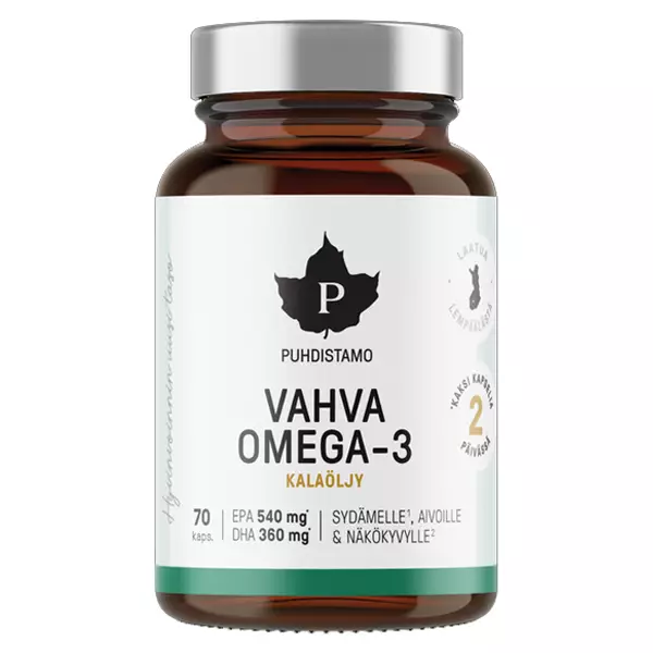 Puhdistamo omega3 kapselit kalaöljy - Vitamiinit ja jauheet - 6430028420056 - 1