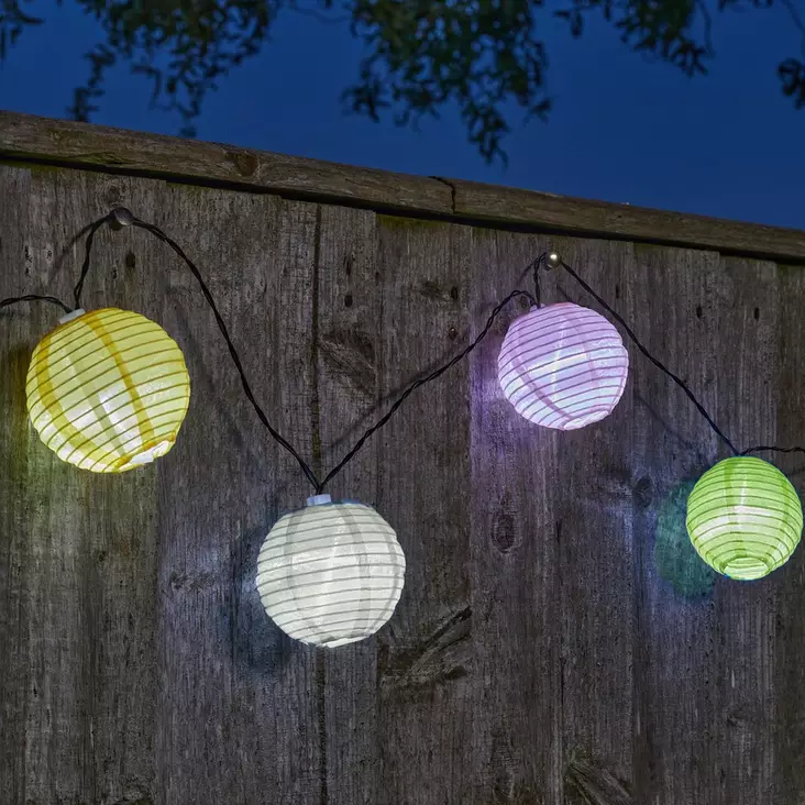 Aurinkokennovaloketju paperilyhdyt - Aurinkokennovalaisimet - 8720573983006 - 1